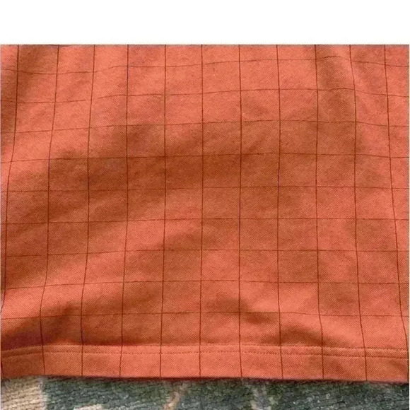 Arrow Orange & Brown Windowpane Plaid Short Sleeve Shirt- Size XXL - Picture 13 of 16